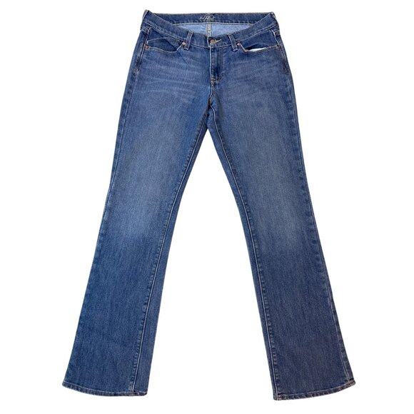 Old Navy The Flirt Jeans Long Women's Size 8 Tall Denim Blue Wash Bootcut - Picture 1 of 9